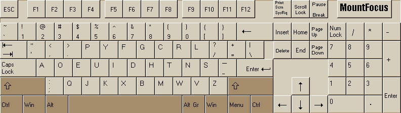 MountFocus Keyboard Designer v.1.1 main screen